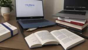 Livros de direito, anotações e calendário destacando datas importantes para a prova do Enade Direito