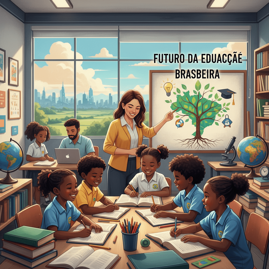 Ilustração representativa do Plano Nacional de Educação 2026-2036