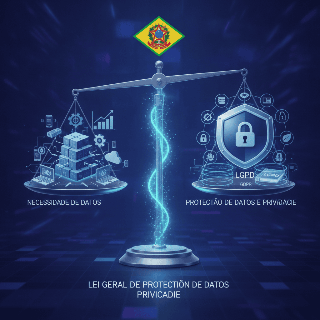 Ilustração sobre o Princípio da Necessidade na LGPD