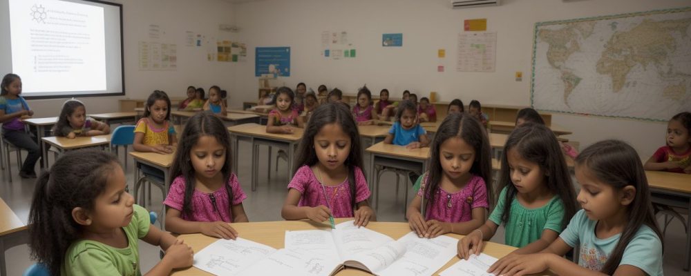 Imagem ilustrativa da Lei 10.436/2002 sobre Libras, mostrando a inclusão da comunidade surda e o uso da língua de sinais em sala de aula.