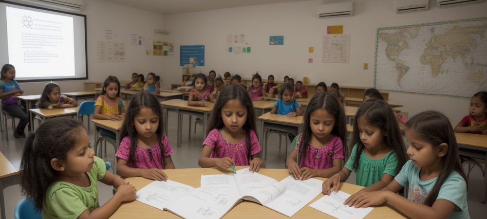 Imagem ilustrativa da Lei 10.436/2002 sobre Libras, mostrando a inclusão da comunidade surda e o uso da língua de sinais em sala de aula.