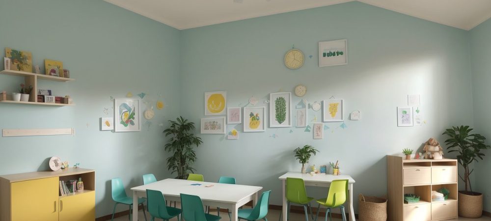 Professores de educação infantil em ambiente escolar moderno simbolizando valorização pelo PL 2387/23