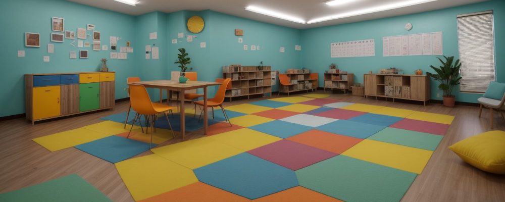 Sala de aula vibrante com jovens e adultos envolvidos em atividades de alfabetização e aprendizado