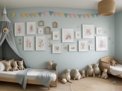 Crianças ouvindo atentas a um contador de histórias usando fantoches e recursos visuais em uma sala de aula da educação infantil.