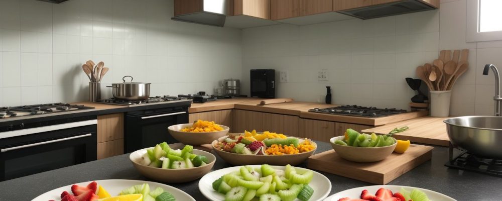 Crianças desfrutando de refeições saudáveis na escola, promovendo a alimentação escolar.