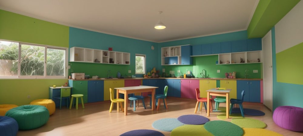 Crianças se divertindo em atividades lúdicas, explorando aprendizagens na educação infantil com cooperatividade.