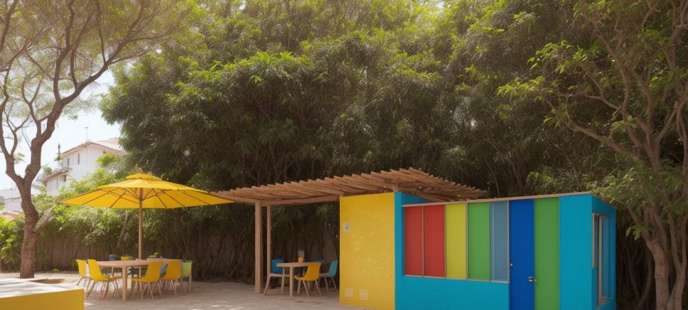 Ambiente educativo estimulante com crianças brincando e aprendendo através de atividades lúdicas.