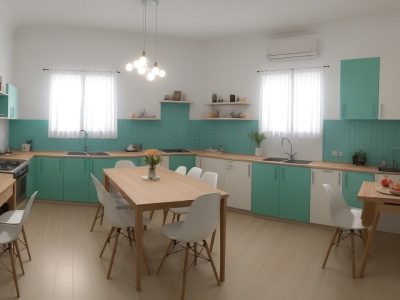 Pessoa cega praticando atividades diárias com auxílio de ferramentas adaptadas, focando na autonomia e independência.