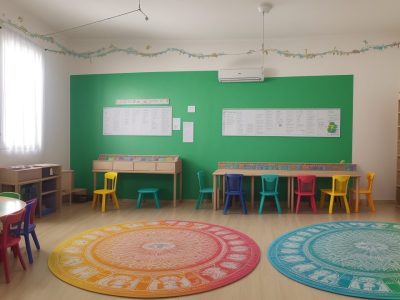 Ambiente de aprendizagem inclusivo com recursos visuais e jogos educativos para dificuldades de aprendizagem