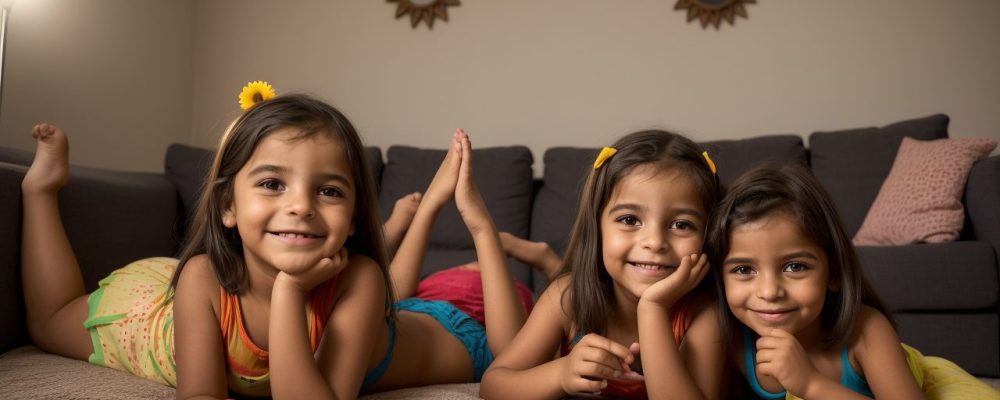 Imagem de acolhimento familiar mostrando uma família acolhendo crianças e adolescentes em um ambiente seguro e amoroso, promovendo desenvolvimento e bem-estar.