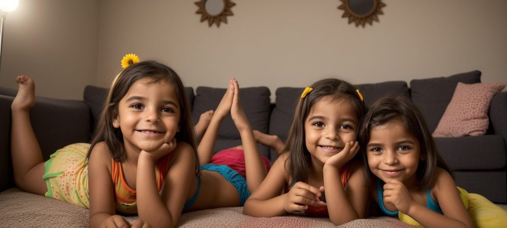 Imagem de acolhimento familiar mostrando uma família acolhendo crianças e adolescentes em um ambiente seguro e amoroso, promovendo desenvolvimento e bem-estar.