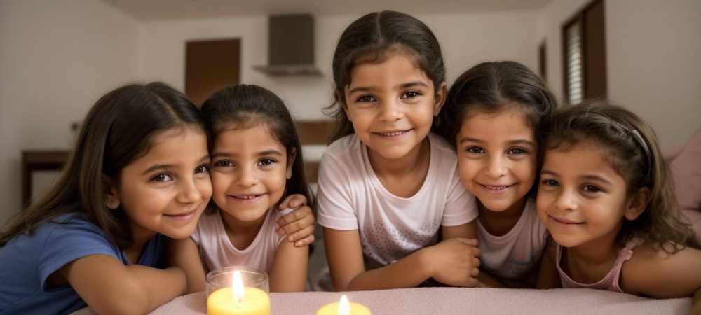 Crianças e adolescentes em um ambiente acolhedor e seguro, representando o acolhimento familiar e a importância das famílias acolhedoras.