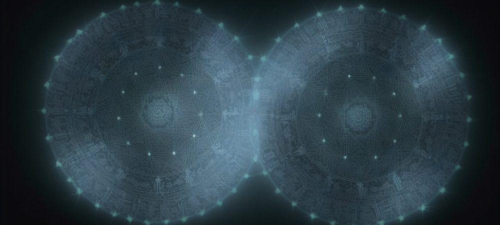 Ilustração de um banco de dados com engrenagens e códigos, simbolizando a administração e modelagem de dados eficiente.