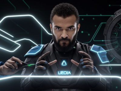 Ilustração mostrando um desenvolvedor trabalhando com Adobe Flex para criar uma interface web dinâmica, representando a modernização dos serviços públicos.