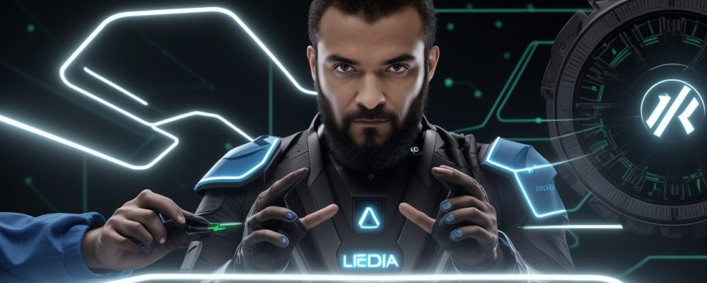 Ilustração mostrando um desenvolvedor trabalhando com Adobe Flex para criar uma interface web dinâmica, representando a modernização dos serviços públicos.