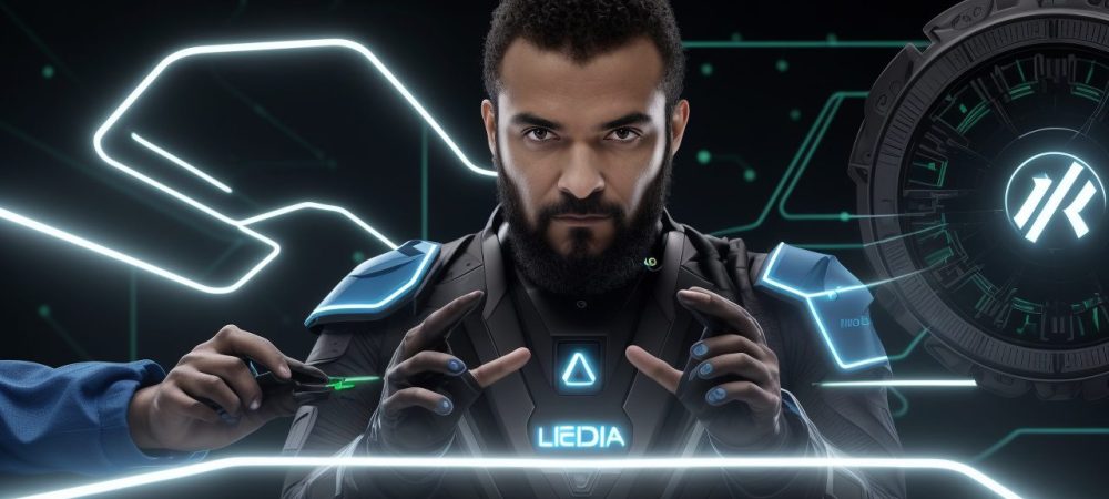 Ilustração mostrando um desenvolvedor trabalhando com Adobe Flex para criar uma interface web dinâmica, representando a modernização dos serviços públicos.