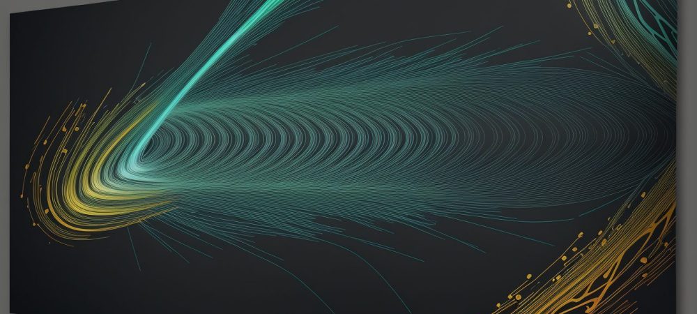 Ilustração de um designer usando Adobe Illustrator para criar design vetorial, mostrando o processo criativo e as ferramentas do software.