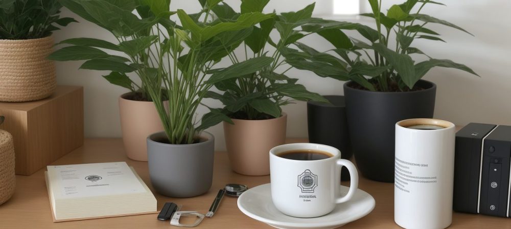 Ilustração de um agente administrativo em um ambiente de trabalho, representando o curso e as oportunidades de carreira no serviço público.