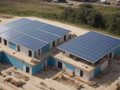 Imagem mostrando técnicas de agrimensura com foco em georreferenciamento e topografia em um ambiente urbano, representando planejamento e infraestrutura.