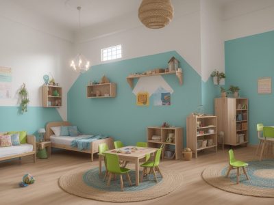 Crianças engajadas em atividades de alfabetização em sala de aula, com foco em jogos e aprendizado lúdico