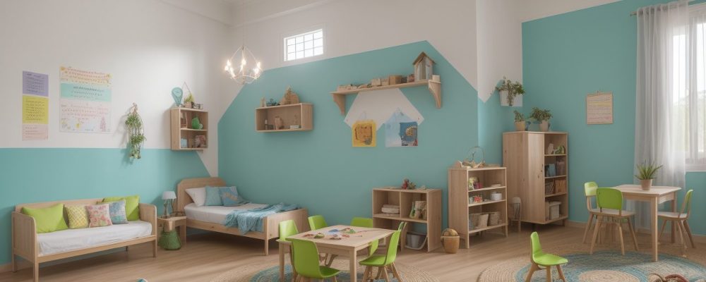 Crianças engajadas em atividades de alfabetização em sala de aula, com foco em jogos e aprendizado lúdico