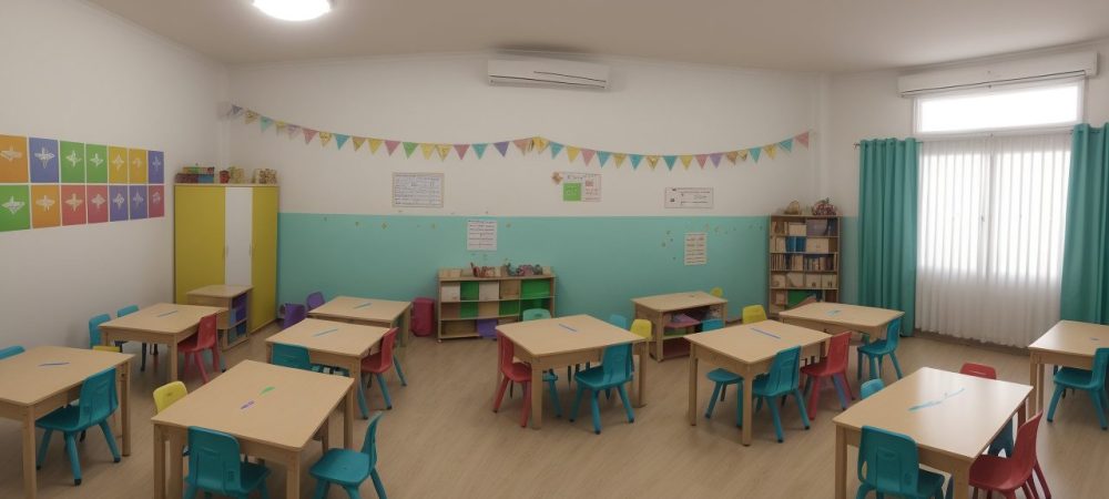 Crianças participando de atividades lúdicas de alfabetização infantil, com foco em métodos e processos eficazes
