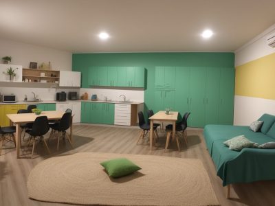 Sala de aula vibrante com adultos aprendendo a ler e escrever, promovendo alfabetização.