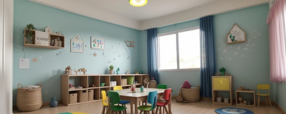 Crianças em um ambiente Montessori utilizando materiais educativos, com foco no desenvolvimento da autonomia e aprendizado prático.