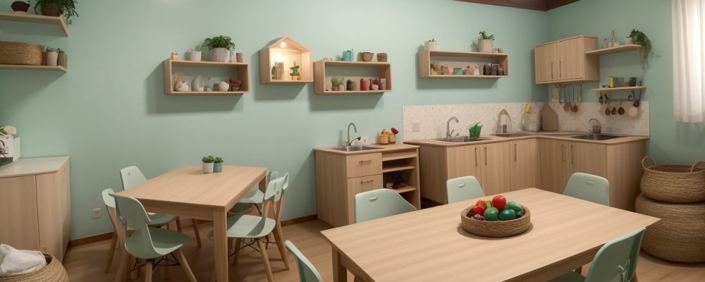 Crianças em um ambiente montessori interagem com materiais educativos, promovendo a autonomia e o aprendizado prático.