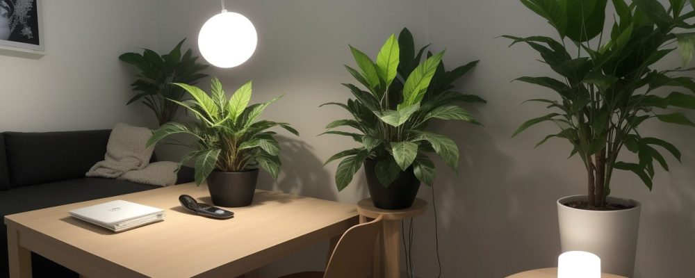Mesa organizada com computador, agenda e materiais de escritório, representando a organização do ambiente de trabalho para aumentar a produtividade