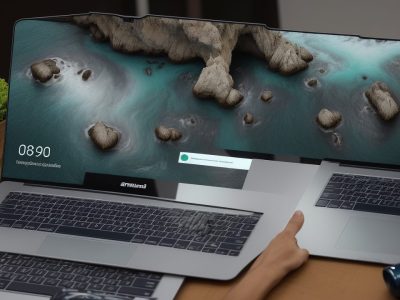 Visualização de dados em um ambiente de negócios, com gráficos e painéis representando a análise de dados para tomada de decisões estratégicas.