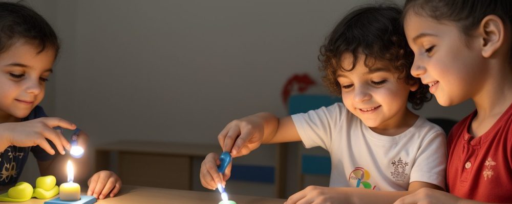 Imagem ilustrando o curso de análise do comportamento aplicada ao autismo, mostrando um ambiente de aprendizado e interação com crianças