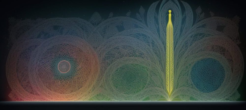 Profissional analisa dados em um ambiente de trabalho, com elementos visuais que representam o curso online de antropologia cultural e sua aplicação no serviço público, promovendo inclusão e entendimento cultural.