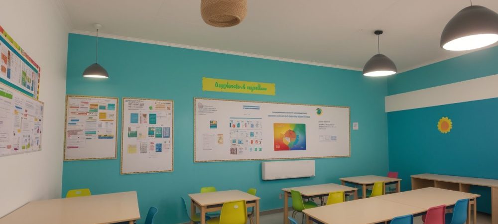 Sala de aula inclusiva com apoio a alunos com dificuldades de aprendizagem e estratégias inovadoras