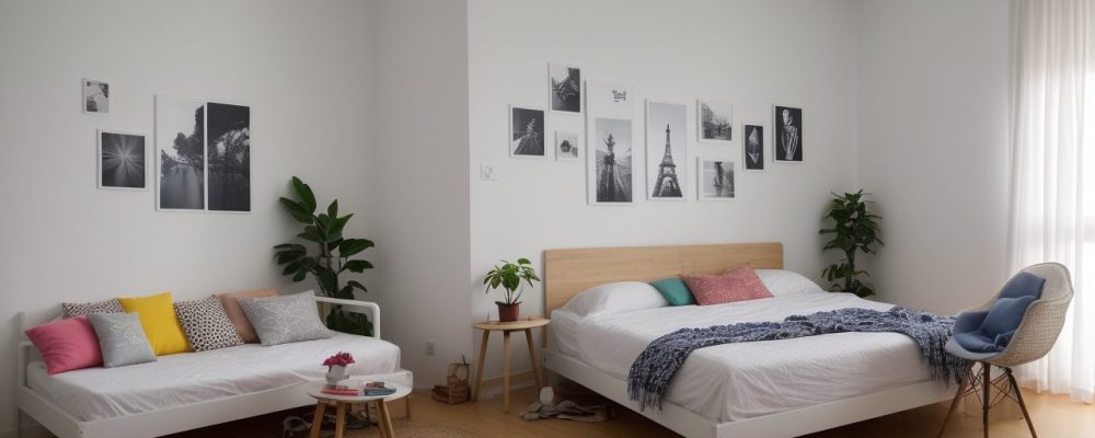 Estudante aprendendo fotografia online com câmera e fotos inspiradoras