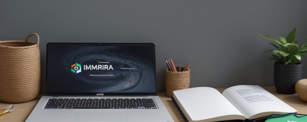 Imagem de pessoas aprendendo italiano em um curso online, ideal para servidores públicos. Inclui elementos como livros, computadores e o idioma italiano.