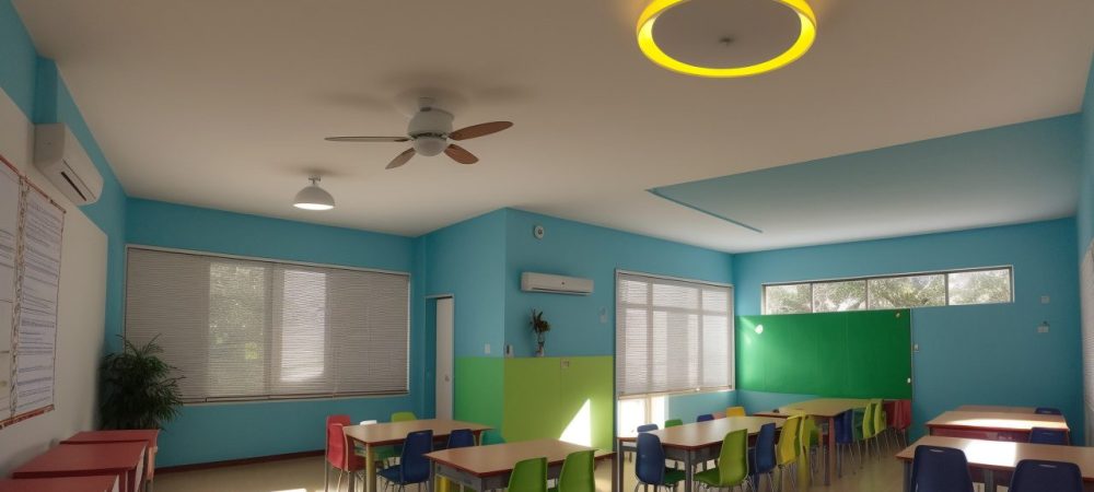 Alunos engajados em atividades de espanhol para o ensino médio, com livros didáticos e recursos visuais em sala de aula.