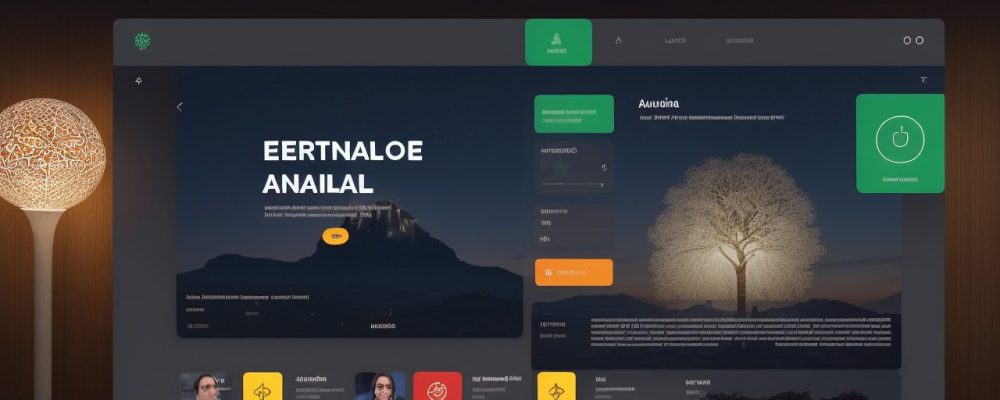 Ilustração de aulas de inglês online, com estudantes interagindo e praticando a fluência em um ambiente virtual