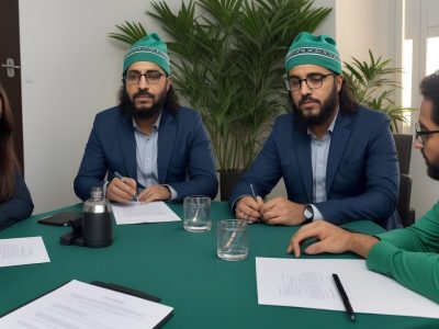 Imagem representando arbitragem extrajudicial em ação, com foco em eficiência e resolução de conflitos no setor público.