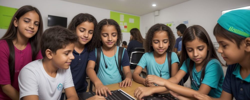 Alunos aprendendo sobre assessoria de imprensa em um curso online, com foco em estratégias digitais e resultados de carreira.