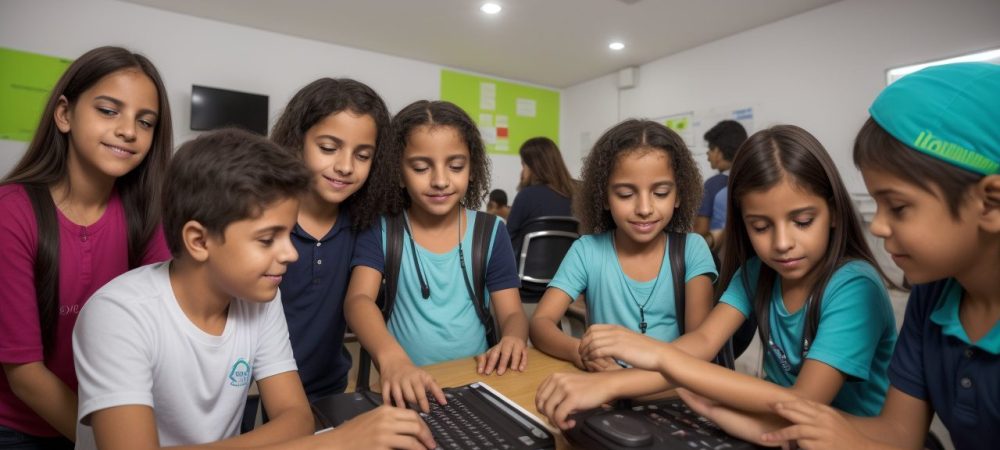 Assessoria de Imprensa: Curso e Sucesso na Comunicação Alunos aprendendo sobre assessoria de imprensa em um curso online, com foco em estratégias digitais e resultados de carreira.