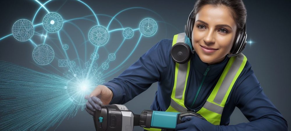 Assessoria de Imprensa: Estratégias e Comunicação no Setor Público Profissional de assessoria de imprensa comunicando em um ambiente de trabalho moderno, com elementos visuais que representam estratégias de comunicação e o setor público.