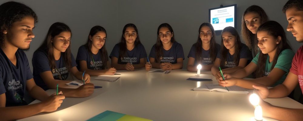 Imagem ilustrativa sobre atendimento socioeducativo, mostrando jovens engajados em atividades educativas, com foco na ressocialização e desenvolvimento.