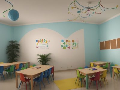 Crianças envolvidas em atividades lúdicas e jogos educativos na sala de aula, promovendo o aprendizado e a diversão.