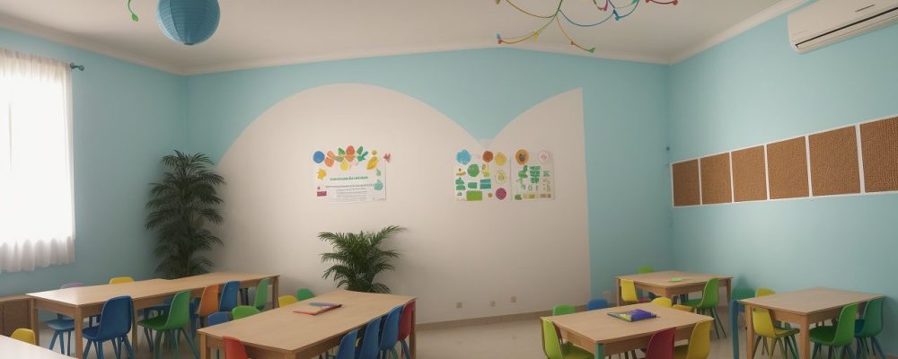 Crianças envolvidas em atividades lúdicas e jogos educativos na sala de aula, promovendo o aprendizado e a diversão.