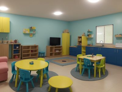 Crianças engajadas em atividades lúdicas de matemática em uma sala de aula