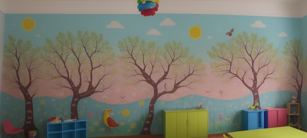 Crianças envolvidas em atividades de folclore, como contação de histórias e brincadeiras, em sala de aula, celebrando a cultura brasileira.