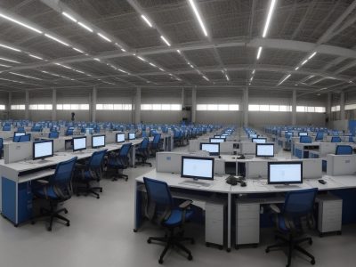 Auditor Líder ISO analisa documentos e processos em um escritório moderno, simbolizando eficiência e transformação na gestão pública.