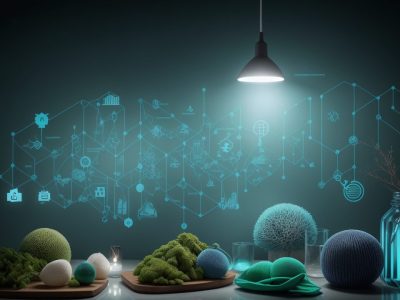 Imagem representando auditoria governamental com foco em transparência e eficiência no setor público, com elementos visuais de documentos, gráficos e lupa.