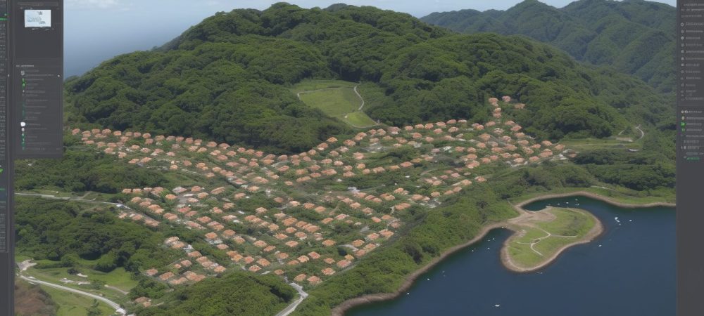 Visualização de projeto urbano com AutoCAD mostrando eficiência no setor público